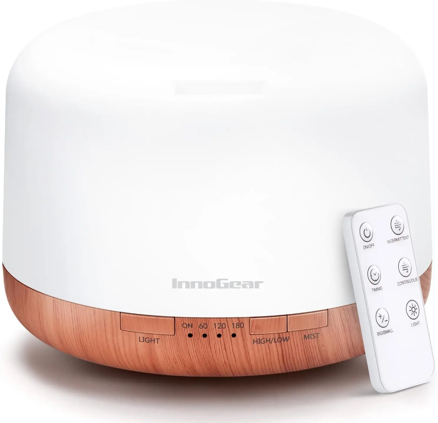 500ml Ultrasonic Aromatherapy Diffuser with Remote, 18hr Run Time, Auto-Off Timer, 8 Color Lights, Yellow
500ml Ultrasonic Aromatherapy Diffuser with Remote, 18hr Run Time, Auto-Off Timer, 8 Color Lights, Yellow