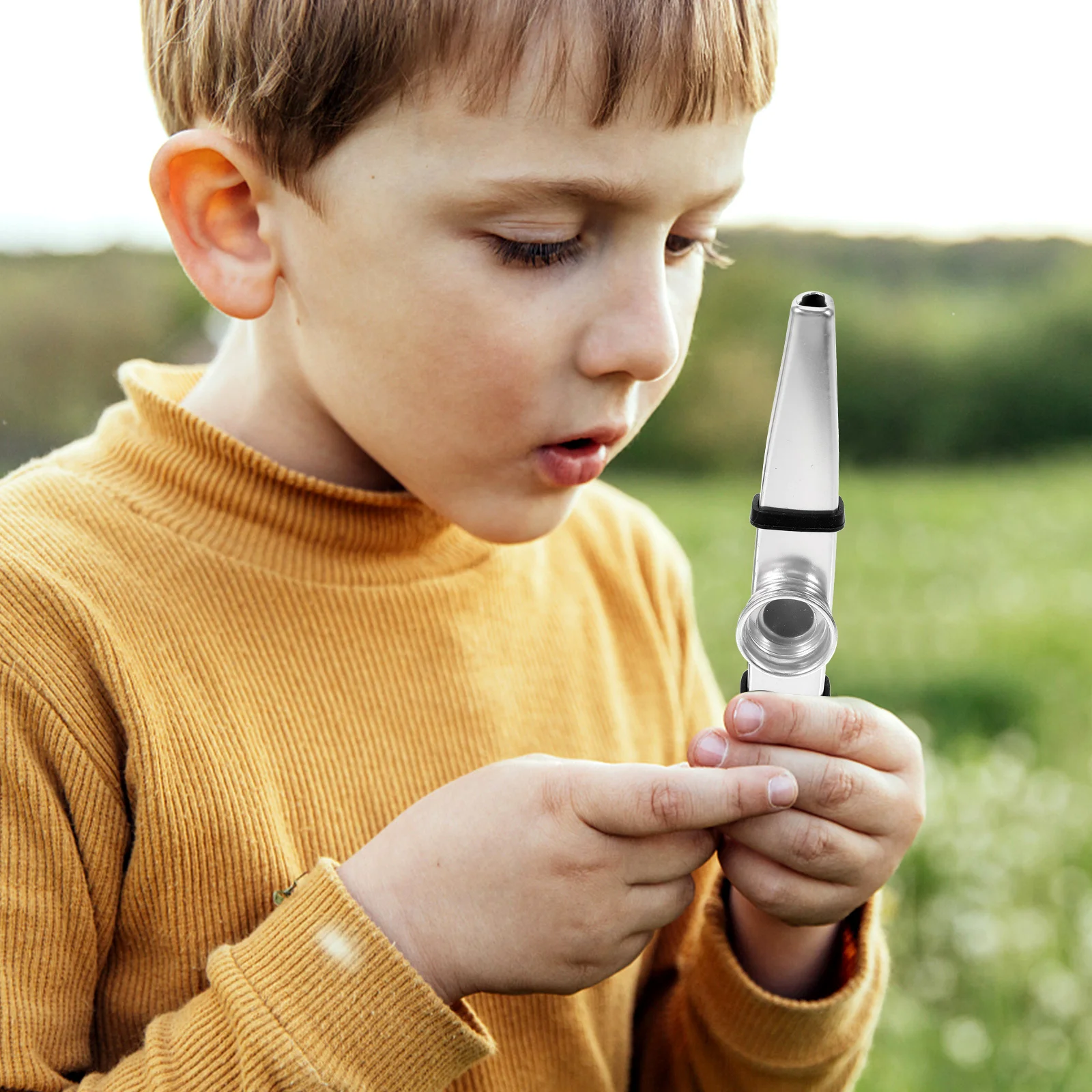 6 Pcs Metal Kazoo Instrument for Kids Musical Practice Small Smooth Texture Easy to Play Fun Prop Children Music Lover Beginner
6 Pcs Metal Kazoo Instrument for Kids Musical Practice Small Smooth Texture Easy to Play Fun Prop Children Music Lover Beginner