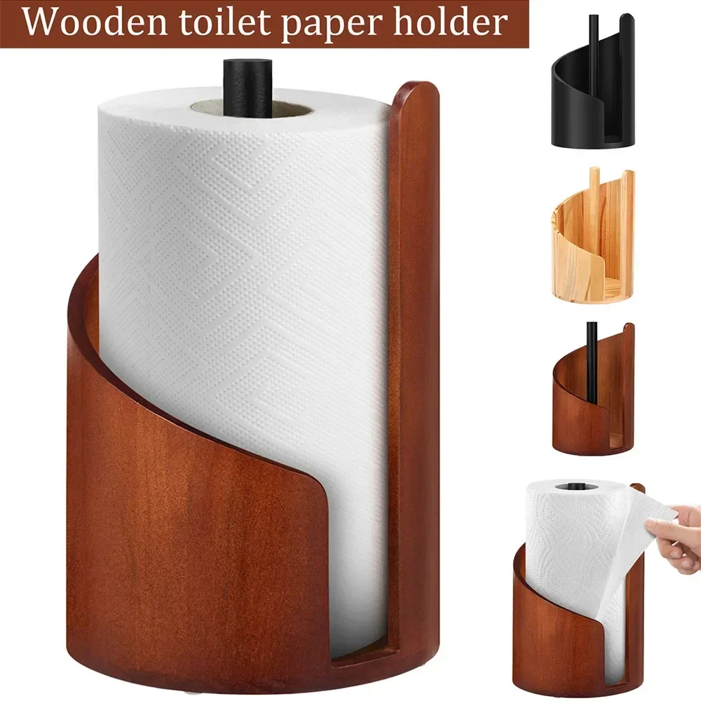 New Paper Towel Holder Wooden Kitchen Spiral Roll Paper Holder Anti-Skid Tissue Vertical Stand Countertop Bathroom Decoration
New Paper Towel Holder Wooden Kitchen Spiral Roll Paper Holder Anti-Skid Tissue Vertical Stand Countertop Bathroom Decoration