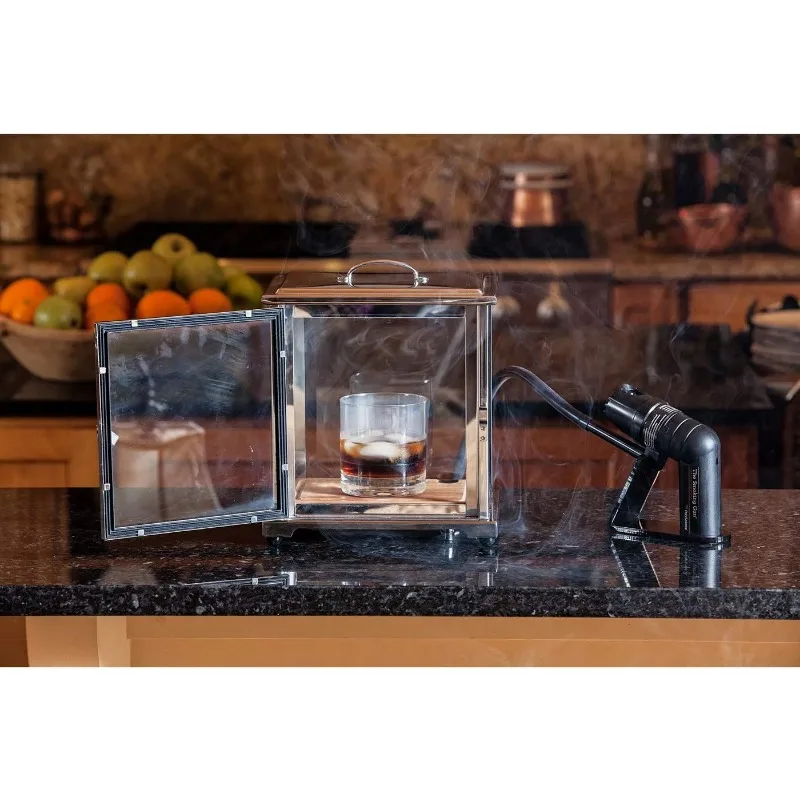 Crafthouse от Professional Barware от Charles Joly Коробка для курения из нержавеющей стали и стекла с ручным управлением
Crafthouse от Professional Barware от Charles Joly Коробка для курения из нержавеющей стали и стекла с ручным управлением
