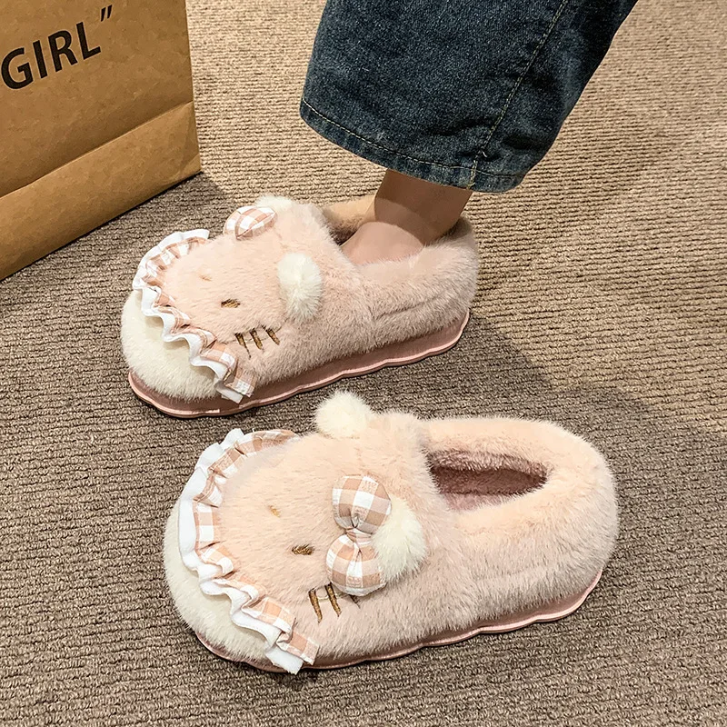 New Autumn/Winter 2026 Women's Cotton Shoes, Fashionable and Cute Three-dimensional Kitten Home Plush Slippers for Women
New Autumn/Winter 2026 Women's Cotton Shoes, Fashionable and Cute Three-dimensional Kitten Home Plush Slippers for Women