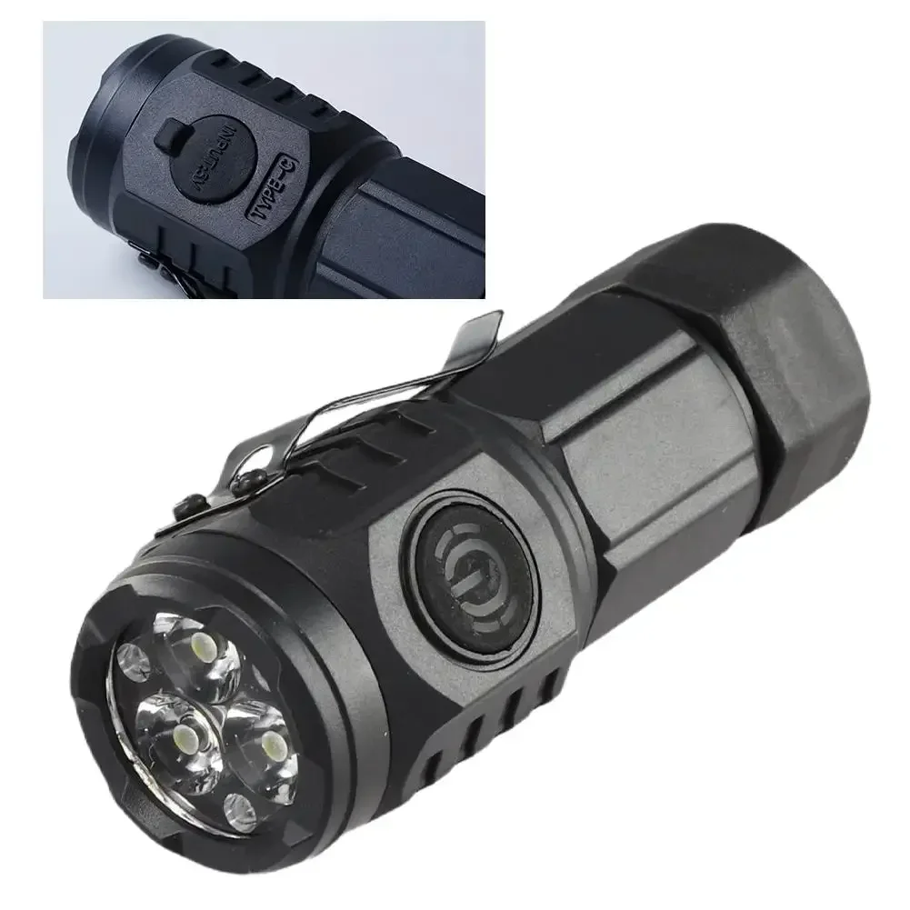Мини-фонарик высокой мощности с 3 светодиодами — перезаряжаемый через USB-C, луч 100 м, IP65 для приключений на открытом воздухе
Мини-фонарик высокой мощности с 3 светодиодами — перезаряжаемый через USB-C, луч 100 м, IP65 для приключений на открытом воздухе