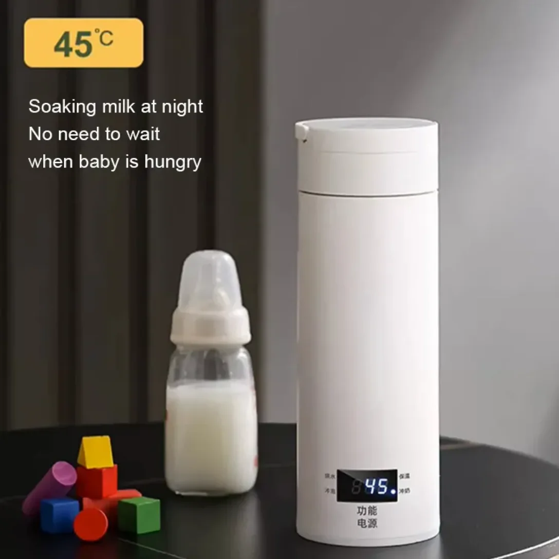 500ml Plug in Heating Water Bottle 4 Degree Temperature Setting Cup Stainless Steel Tumpler Leakproof LED Temperature Display
500ml Plug in Heating Water Bottle 4 Degree Temperature Setting Cup Stainless Steel Tumpler Leakproof LED Temperature Display