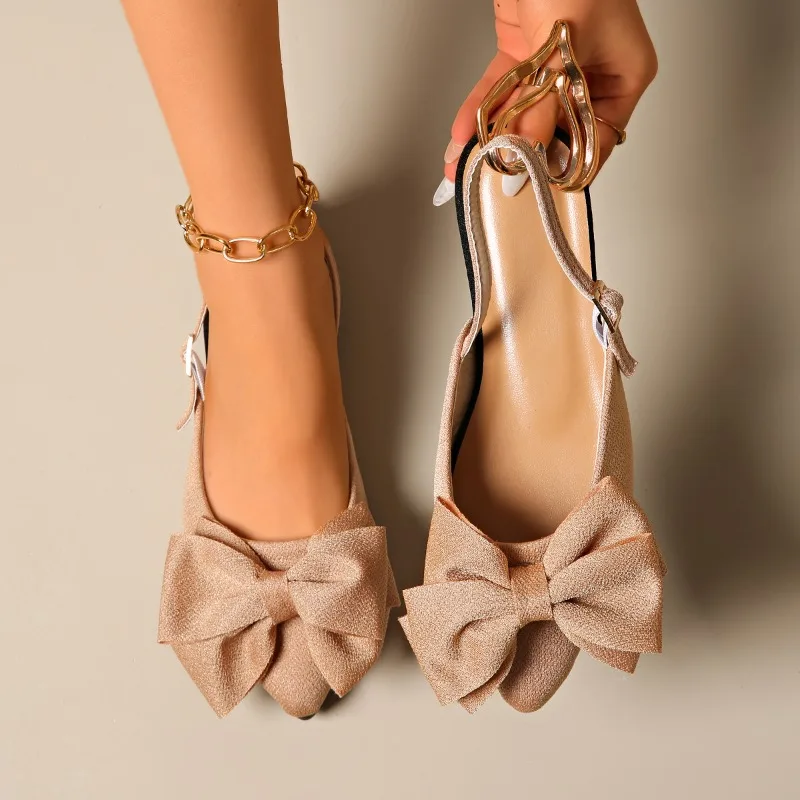 Новинка 2025, женская обувь с острым носком, женские сандалии с закрытым носком, летние женские босоножки больших размеров с узлом-бабочкой и босоножками на низком каблуке
Новинка 2025, женская обувь с острым носком, женские сандалии с закрытым носком, летние женские босоножки больших размеров с узлом-бабочкой и босоножками на низком каблуке