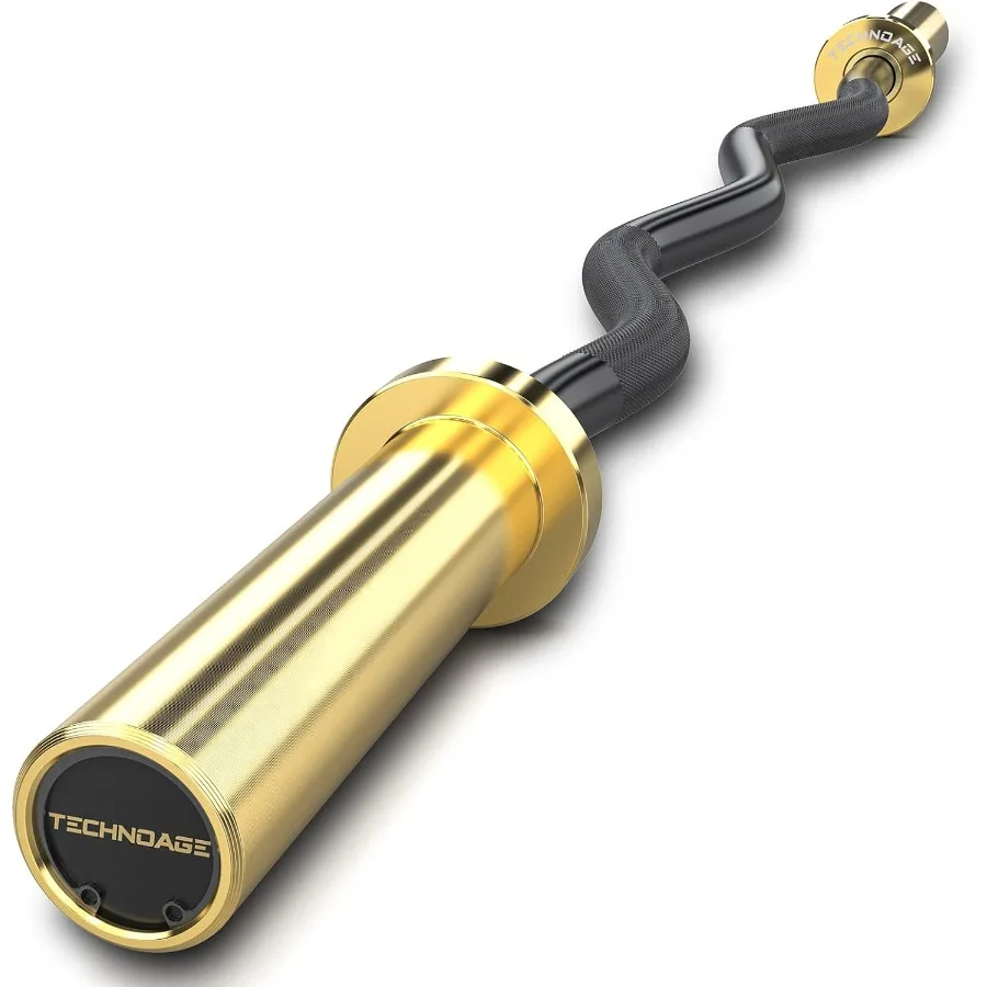 EZ Curl Bar 47" Curl Bar 500LBS Capacity 20LB Solid Steel Chrome Finish Barbell with Copper Sleeve and Bearing for 2inch P
EZ Curl Bar 47" Curl Bar 500LBS Capacity 20LB Solid Steel Chrome Finish Barbell with Copper Sleeve and Bearing for 2inch P
