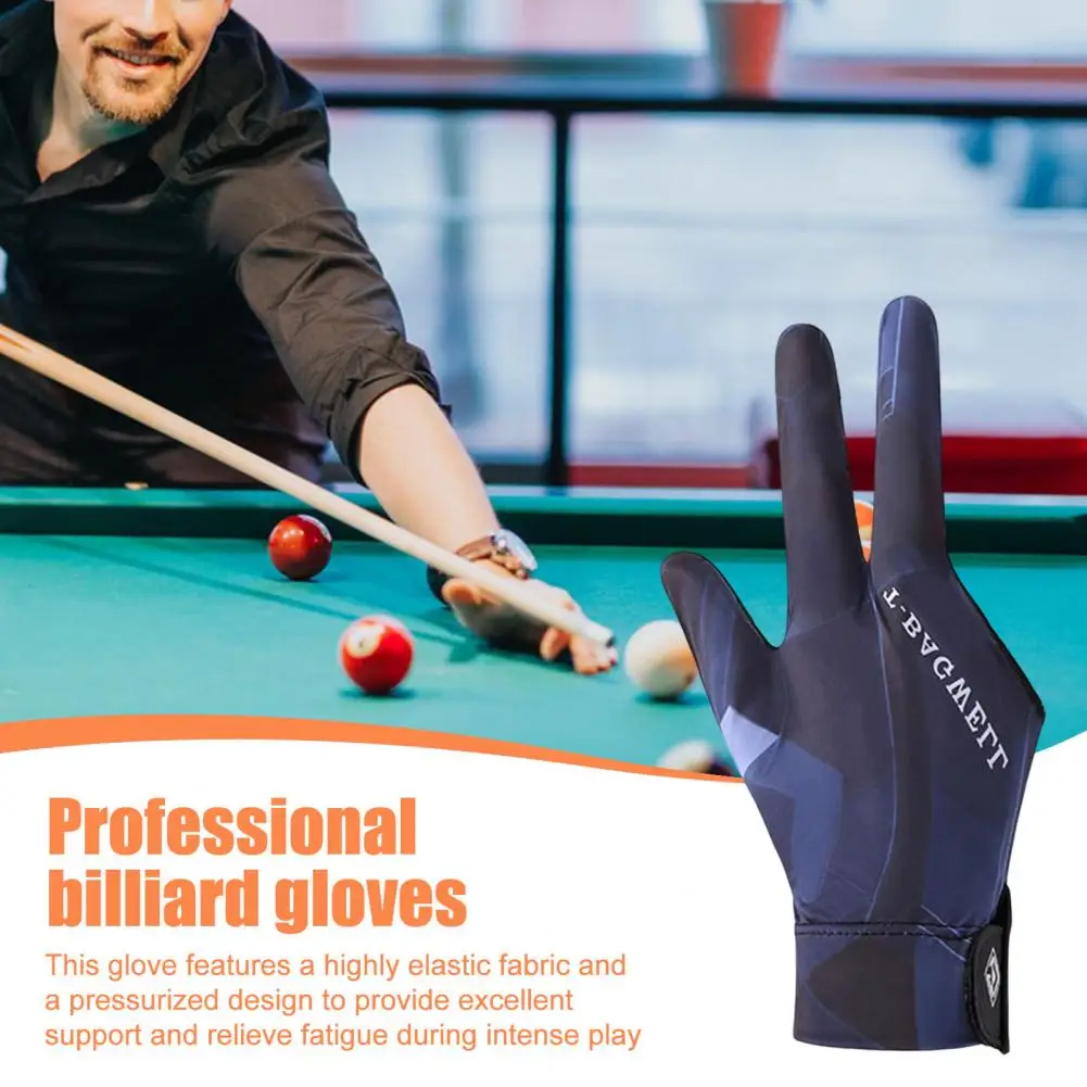 Wear-resistant Pool Gloves Anti-slip Three Finger Billiards Gloves for Pool Snooker Training Left Right Hand Snooker for Table
Wear-resistant Pool Gloves Anti-slip Three Finger Billiards Gloves for Pool Snooker Training Left Right Hand Snooker for Table