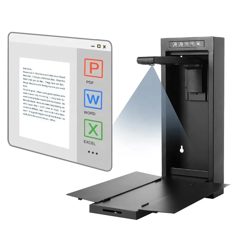 16 Megapixel Black Wall-mounted High Resolution Autofocus Document Book Scanner
16 Megapixel Black Wall-mounted High Resolution Autofocus Document Book Scanner