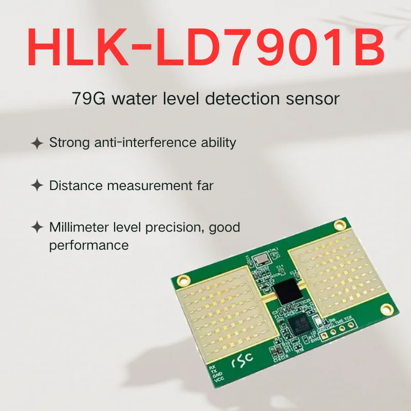 Бесплатная доставка HLK-LD7901B 79G Радарный модуль миллиметрового диапазона Бесконтактный датчик обнаружения уровня воды 
Бесплатная доставка HLK-LD7901B 79G Радарный модуль миллиметрового диапазона Бесконтактный датчик обнаружения уровня воды