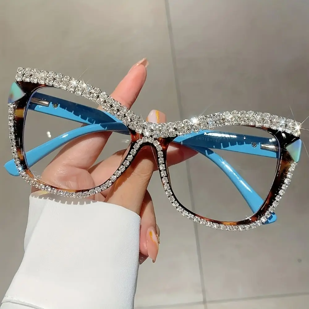 Girl's Gift INS Rhinestone Glasses Luxury Fashion Anti-Blue Light Glasses Lightweight Elegant Women Spectacles Unisex
Girl's Gift INS Rhinestone Glasses Luxury Fashion Anti-Blue Light Glasses Lightweight Elegant Women Spectacles Unisex