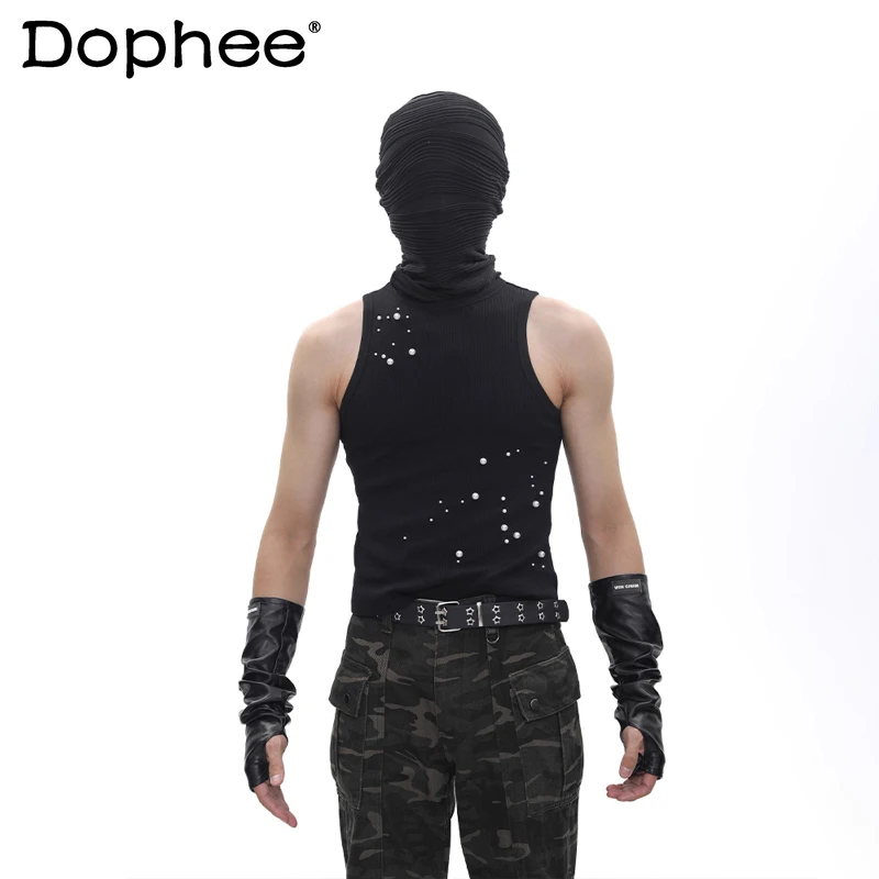 Men's 2025 Summer New Tank Tops Male Handsome Pearl Decorated Design Sleeveless Vests T-Shirt Men's Solid Color Slim Fit Tops
Men's 2025 Summer New Tank Tops Male Handsome Pearl Decorated Design Sleeveless Vests T-Shirt Men's Solid Color Slim Fit Tops