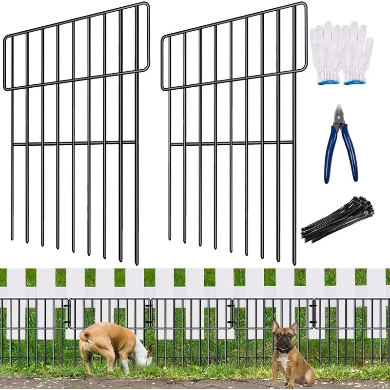 25 Pack Animal Barrier Fence, No Dig Fence for Dogs, Rabbits Dog Digging Fence Barrier, Rustproof Metal Defense Fence
25 Pack Animal Barrier Fence, No Dig Fence for Dogs, Rabbits Dog Digging Fence Barrier, Rustproof Metal Defense Fence