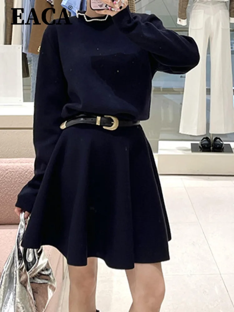 EACA Solid Color Simple 2024 Autumn And Winter New Style Versatile Style Ruffle Edge High Neck Knitted Two-piece Set
EACA Solid Color Simple 2024 Autumn And Winter New Style Versatile Style Ruffle Edge High Neck Knitted Two-piece Set