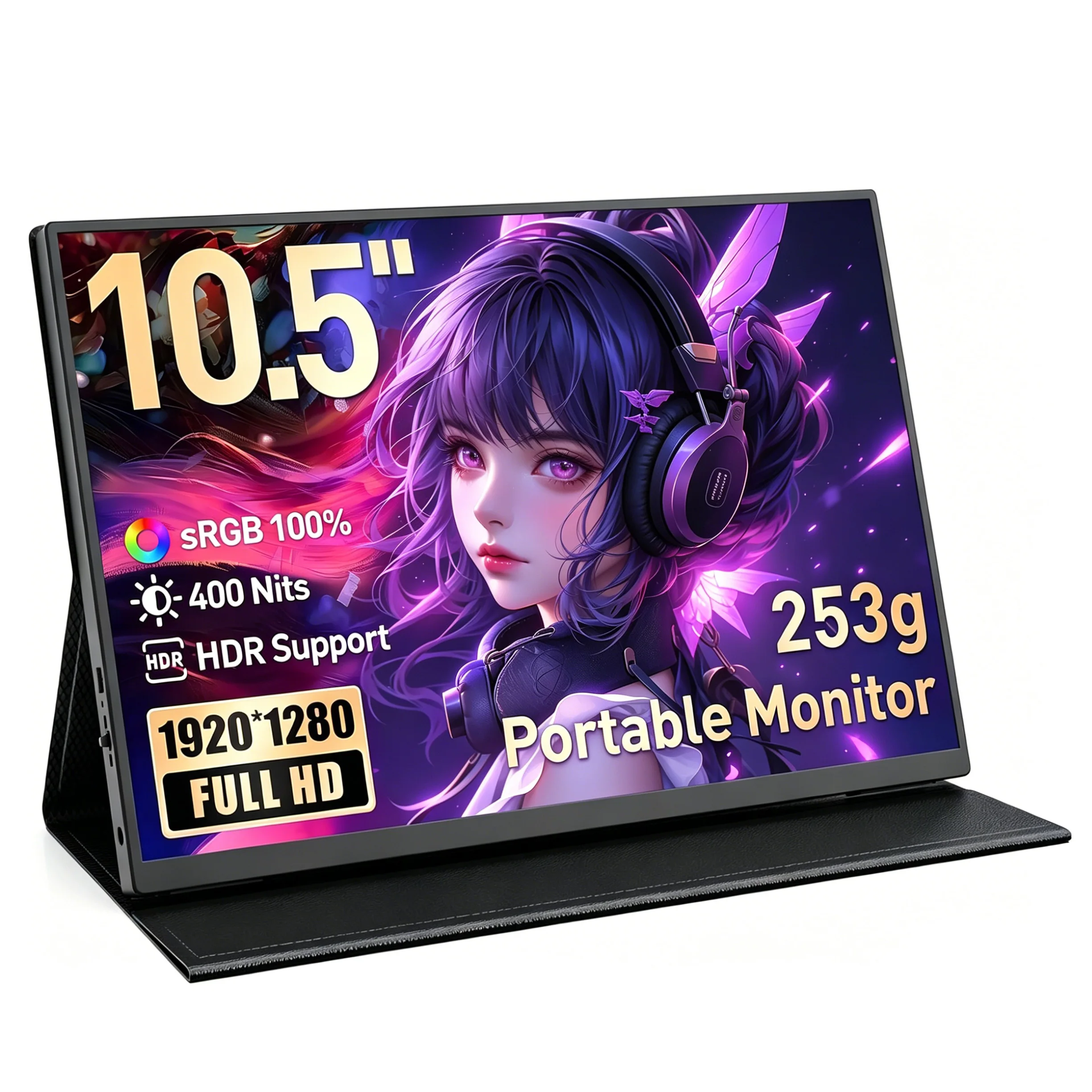 10.5 Inch 1920*1280P FHD Portable Monitors 100%sRGB IPS 3:2 1500:1 With Type-C Mini HDMI For Laptop Phone PS4/5 Mac XBox TV
10.5 Inch 1920*1280P FHD Portable Monitors 100%sRGB IPS 3:2 1500:1 With Type-C Mini HDMI For Laptop Phone PS4/5 Mac XBox TV
