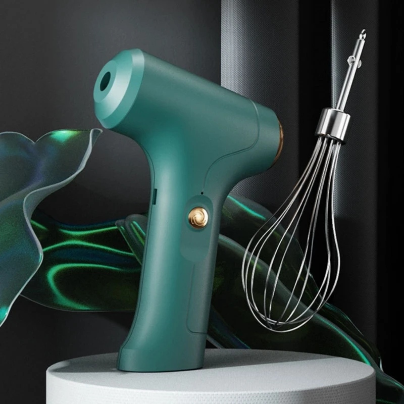 Kitchen Essential Cordless Hand Mixer 3 Speed Handheld with Beaters White Green D08D
Kitchen Essential Cordless Hand Mixer 3 Speed Handheld with Beaters White Green D08D