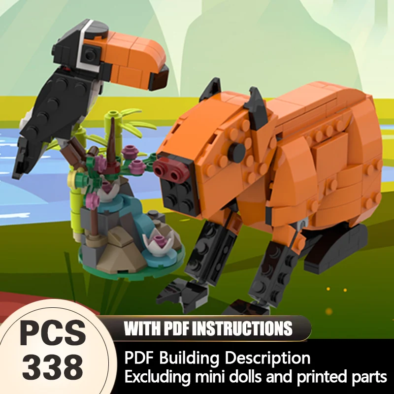 Creators Animal Series Model MOC Building Bricks Capybara Modular Technology Gifts Holiday Assemble Children Toys Suit
Creators Animal Series Model MOC Building Bricks Capybara Modular Technology Gifts Holiday Assemble Children Toys Suit