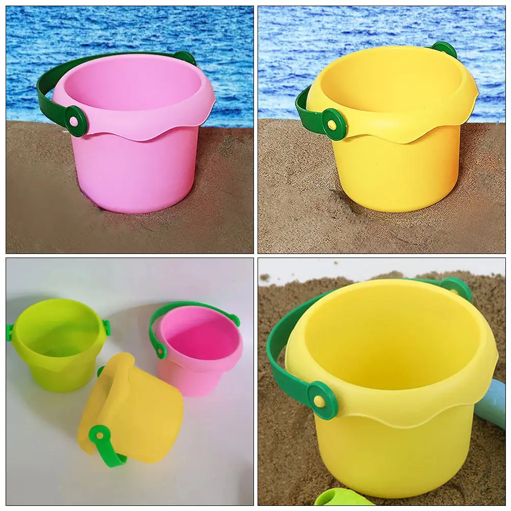 3Pcs Beach Sand Bucket Set Plastic Bright Color Lightweight Portable Outdoor Playing Buckets Multi-Use Sand Pails for Summer
3Pcs Beach Sand Bucket Set Plastic Bright Color Lightweight Portable Outdoor Playing Buckets Multi-Use Sand Pails for Summer