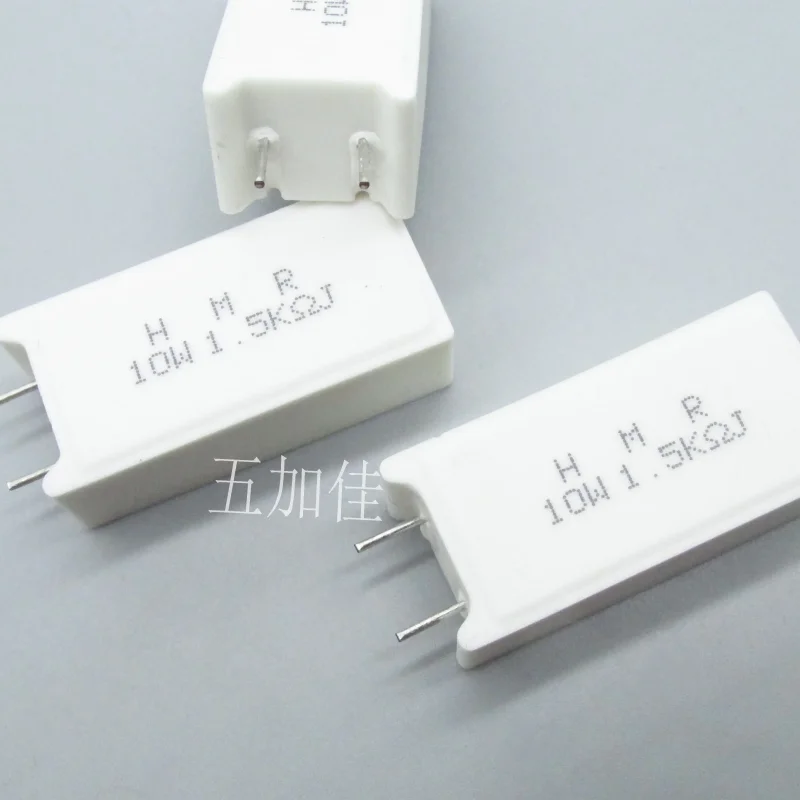 10-100pcs 10W 1.5KJ RQR 10W 1.5K HMR 5% imported ceramic shell wire wound high-power ceramic cement resistor
10-100pcs 10W 1.5KJ RQR 10W 1.5K HMR 5% imported ceramic shell wire wound high-power ceramic cement resistor