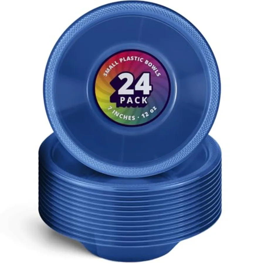 24 Small Plastic Bowls, 7 inch Disposable 12 oz Serving Bowl, Fruit Snack, Popcorn, Soup, and Salad, Birthday and Holiday Party
24 Small Plastic Bowls, 7 inch Disposable 12 oz Serving Bowl, Fruit Snack, Popcorn, Soup, and Salad, Birthday and Holiday Party