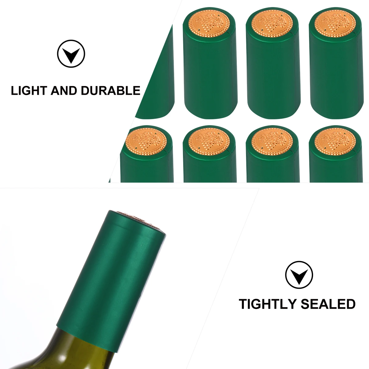 100 Pcs Shrink Wrap Bottle Running Flask Tops Color Green Plastic Wrapper Beer Kit
100 Pcs Shrink Wrap Bottle Running Flask Tops Color Green Plastic Wrapper Beer Kit