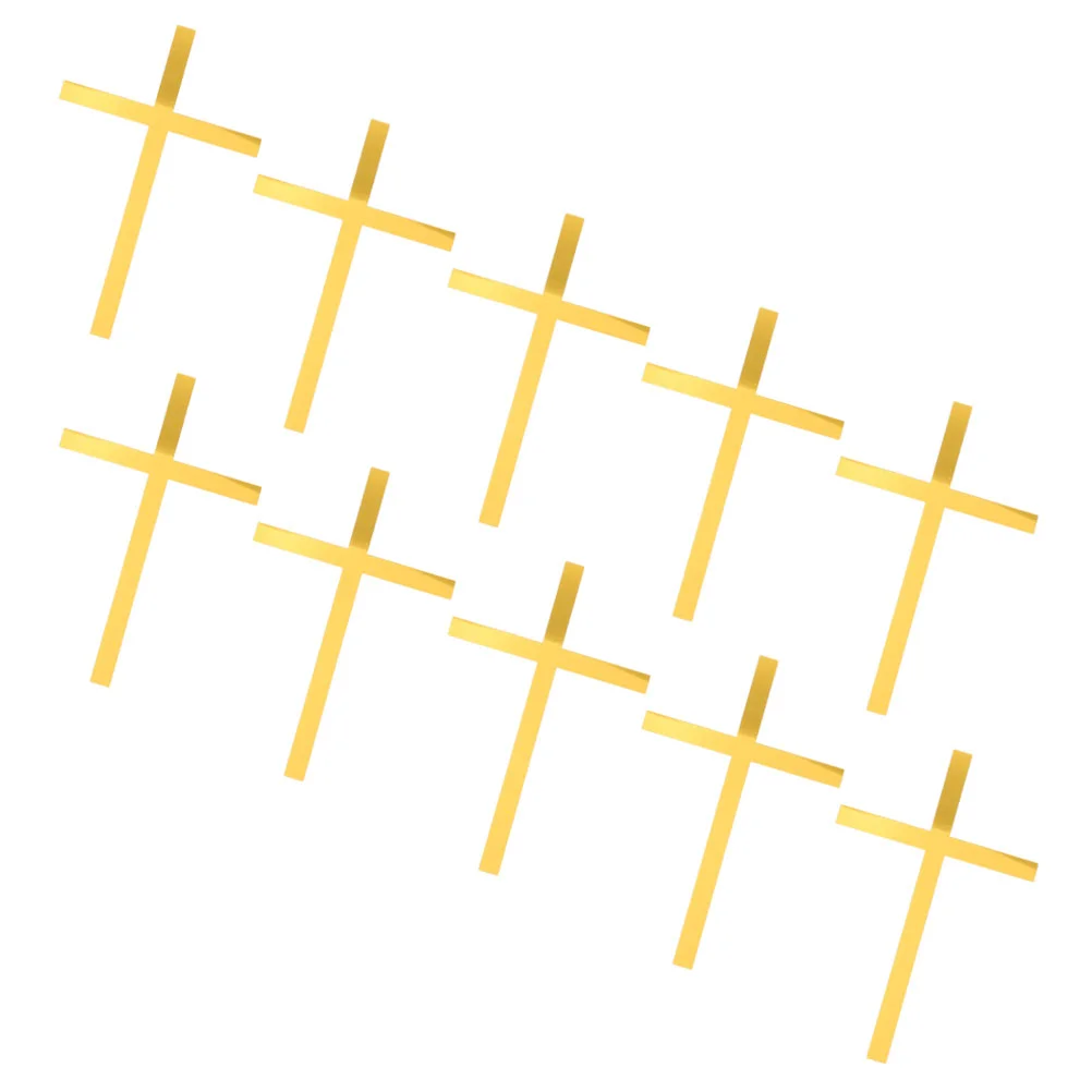 10 Pcs Cakes Decoration Party Inserts Themed Decorations Cross Inserted Cards Golden Holy Communions
10 Pcs Cakes Decoration Party Inserts Themed Decorations Cross Inserted Cards Golden Holy Communions