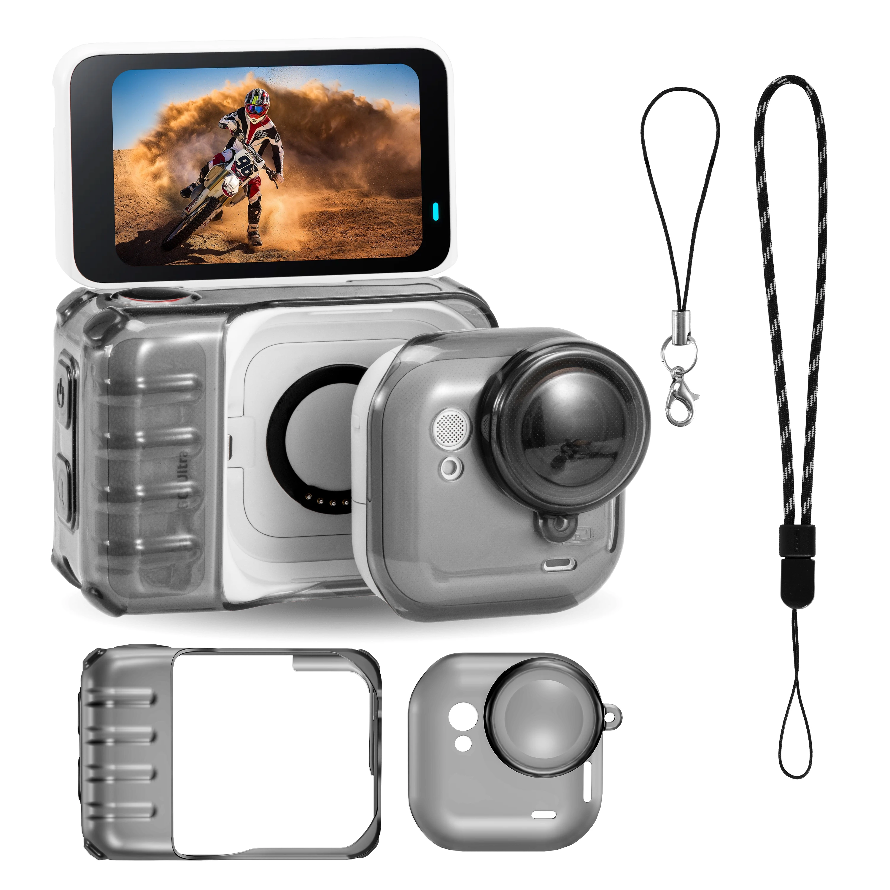 Защитный чехол из ТПУ для камеры Insta360 Go Ultra, полный защитный чехол, противоударный, устойчивый к царапинам, жесткая крышка для объектива, аксессуары
Защитный чехол из ТПУ для камеры Insta360 Go Ultra, полный защитный чехол, противоударный, устойчивый к царапинам, жесткая крышка для объектива, аксессуары