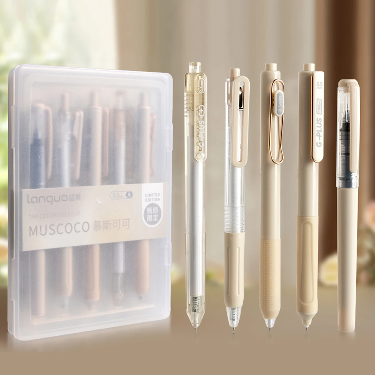 MUSCOCO Retractable Gel Pens, 5Pcs 0.5mm Black Ink Quick Dry Writing Pens, Aesthetic Nude Color School Office Supplies
MUSCOCO Retractable Gel Pens, 5Pcs 0.5mm Black Ink Quick Dry Writing Pens, Aesthetic Nude Color School Office Supplies