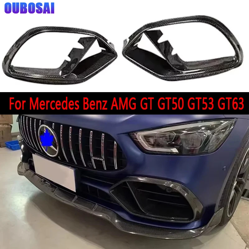 For Mercedes Benz AMG GT GT50 GT53 GT63 Carbon Fiber Fog lamp frame grill Front Bumper Air Vent Cover Tuyere Body Kit
For Mercedes Benz AMG GT GT50 GT53 GT63 Carbon Fiber Fog lamp frame grill Front Bumper Air Vent Cover Tuyere Body Kit