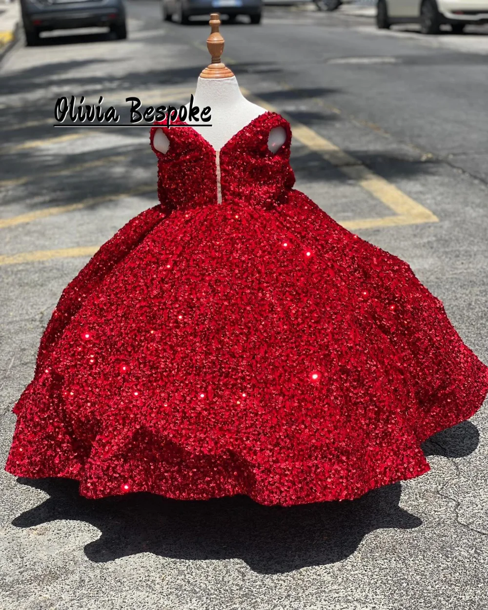 Red Sequin Flower Girls Dresses For Wedding Party With Bow Spaghetti Girl's Birthday Princess Prom Dress Customized
Red Sequin Flower Girls Dresses For Wedding Party With Bow Spaghetti Girl's Birthday Princess Prom Dress Customized