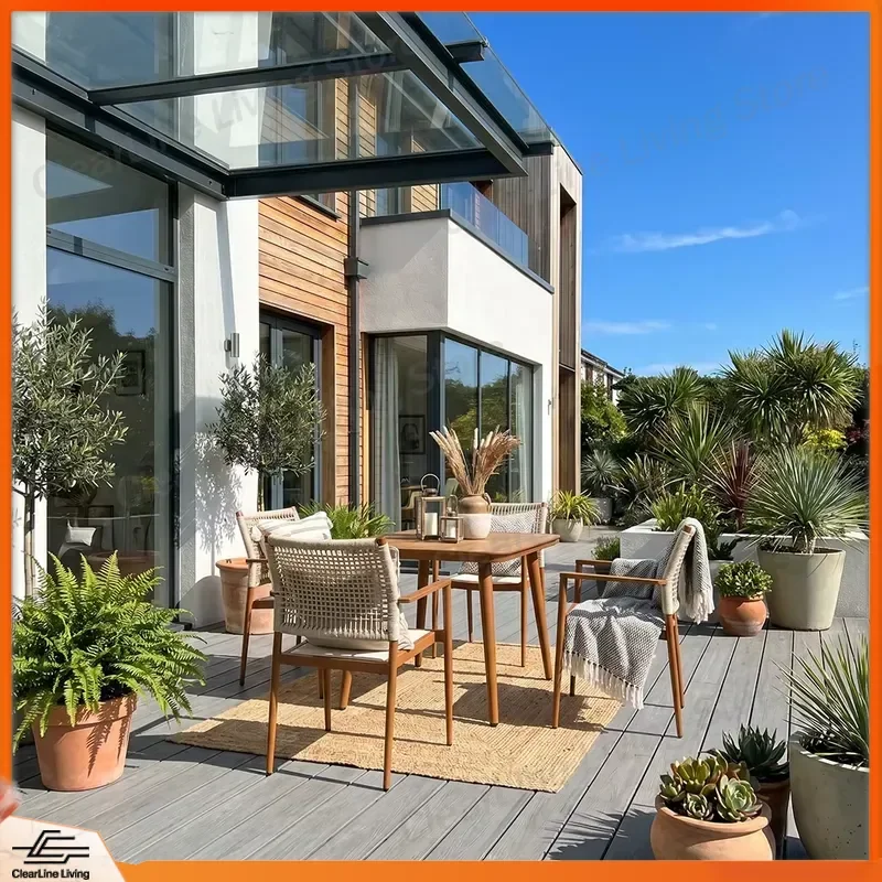 Modern Aluminum Outdoor Furniture Set Weatherproof Patio Chairs and Table for Garden Backyard Living Room Use Outdoor Dining
Modern Aluminum Outdoor Furniture Set Weatherproof Patio Chairs and Table for Garden Backyard Living Room Use Outdoor Dining