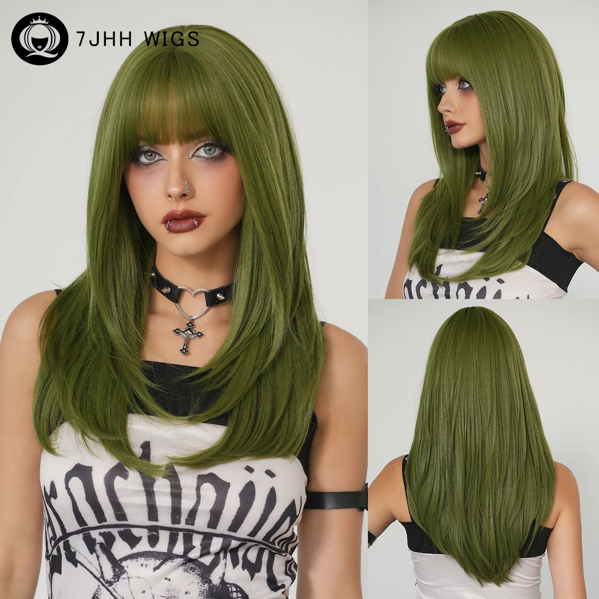 Длинный прямой зеленый парик для женщин, скромные модные парики с аккуратной челкой, синтетические термостойкие волокна высокой плотности, искусственные волосы
Длинный прямой зеленый парик для женщин, скромные модные парики с аккуратной челкой, синтетические термостойкие волокна высокой плотности, искусственные волосы