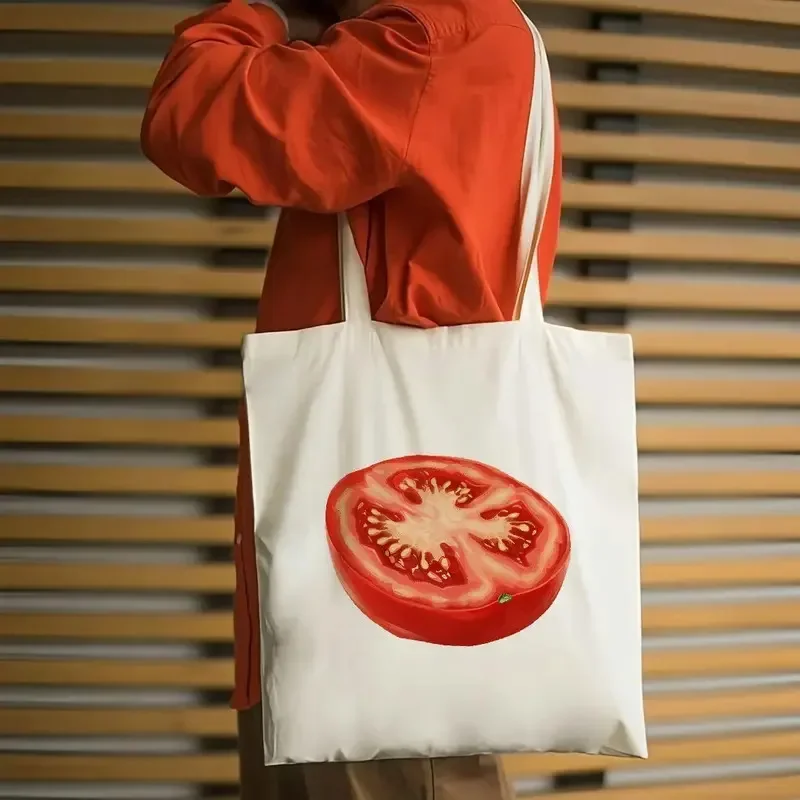 Tomato Shoulder Bag Strawberry Apple Cherry Bag Womens Daily Shopping Eco friendly Bag Work Fitness Tote Bag Canvas Bag
Tomato Shoulder Bag Strawberry Apple Cherry Bag Womens Daily Shopping Eco friendly Bag Work Fitness Tote Bag Canvas Bag