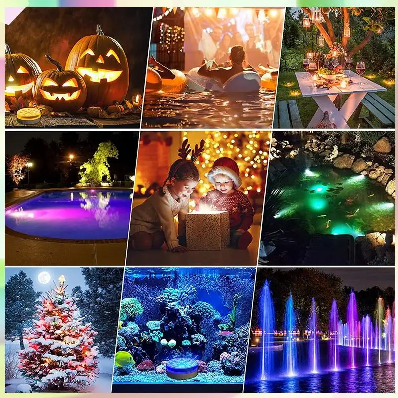 B23B Submersible LED Pool Light Waterproof Pool Light Underwater With Remote RF
B23B Submersible LED Pool Light Waterproof Pool Light Underwater With Remote RF