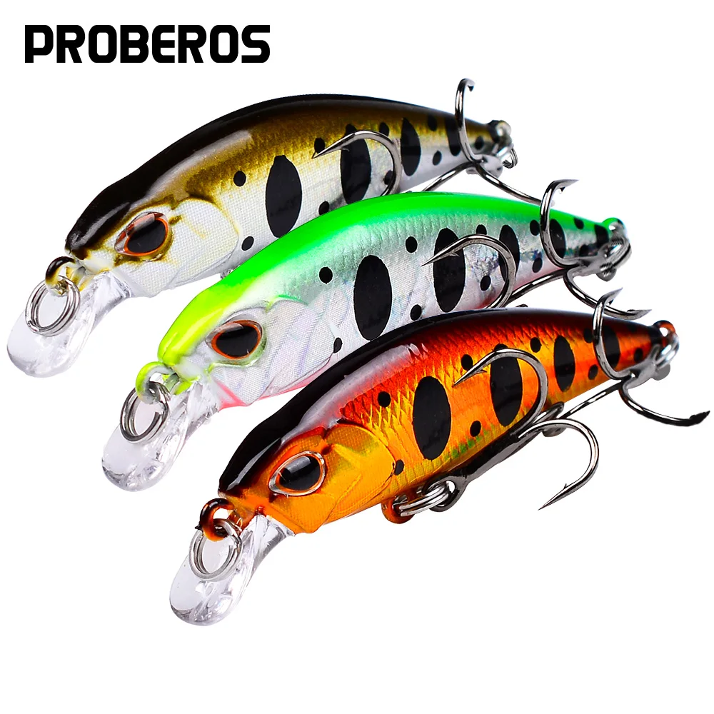 PROBEROS 1pc Mini Sinking Minnow Wobblers Fishing Lures 5.3cm-4.6g Artificial Trolling Hard Bait Jerkbait Swimbait Bass Fishing
PROBEROS 1pc Mini Sinking Minnow Wobblers Fishing Lures 5.3cm-4.6g Artificial Trolling Hard Bait Jerkbait Swimbait Bass Fishing