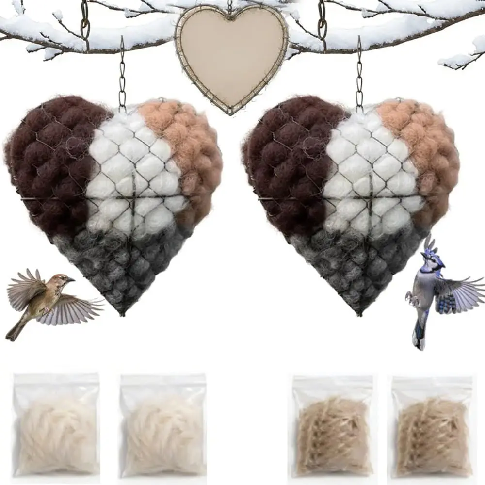 Handcrafted Wooden Bird Nesting Box, Outdoor Winter Shelter for Wild Birds, Garden Art Birdhouse (Set of 2)
Handcrafted Wooden Bird Nesting Box, Outdoor Winter Shelter for Wild Birds, Garden Art Birdhouse (Set of 2)