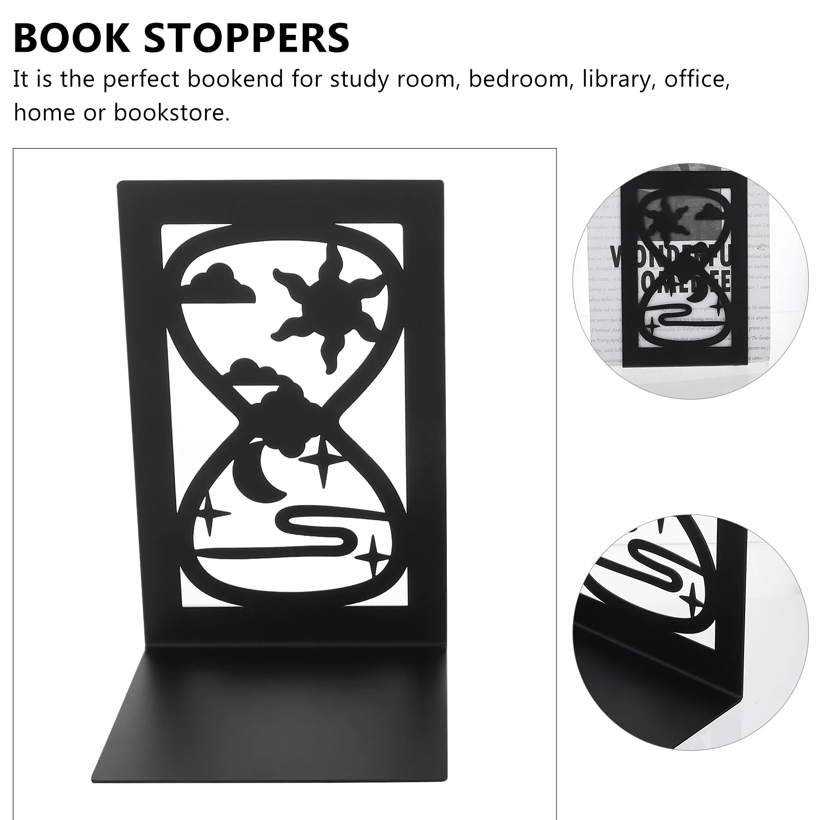 2 Pcs Chinese Style Iron Book Stand Office Bookends for Shelves Quirky Heavy Holder Decorative
2 Pcs Chinese Style Iron Book Stand Office Bookends for Shelves Quirky Heavy Holder Decorative
