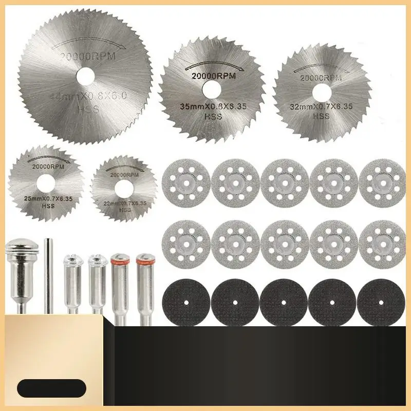 31Pcs Cutting Wheel Discs Set,Diamond Cutting Tool Wood/Glass/Stone Cut Off Circular Saw Blades, Resin Cut Off Discs Kit-N30R
31Pcs Cutting Wheel Discs Set,Diamond Cutting Tool Wood/Glass/Stone Cut Off Circular Saw Blades, Resin Cut Off Discs Kit-N30R