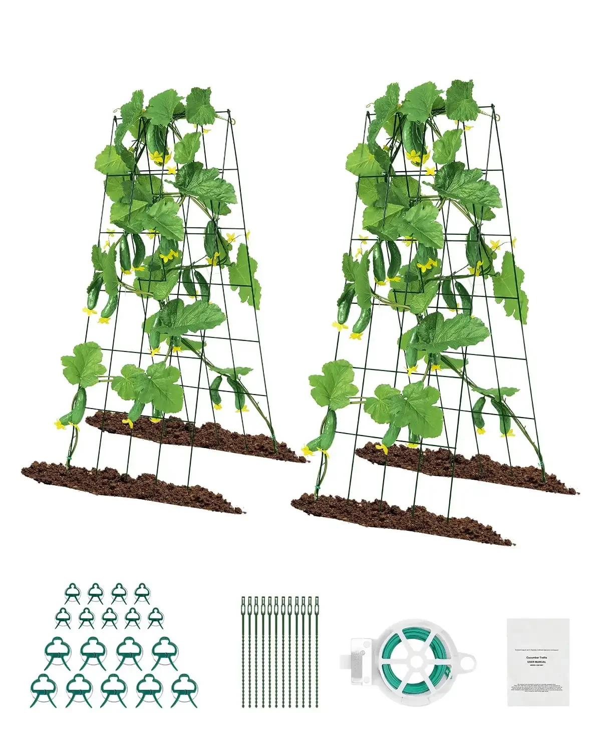 Climbing Plant Support, 39" x 32" Collapsible Framework with Twist Fasteners, Metallic Raised Bed Garden Structure, Outdoor
Climbing Plant Support, 39" x 32" Collapsible Framework with Twist Fasteners, Metallic Raised Bed Garden Structure, Outdoor