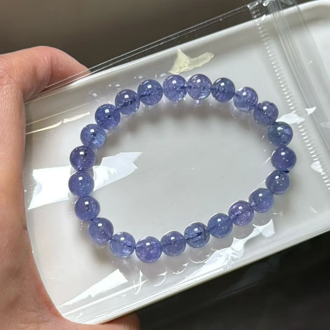 Natural Blue Tanzanite 3 Laps Clear Round Beads Bracelet Jewelry 8mm Tanzania Tanzanite Rare Stone Bangle AAAAAA
Natural Blue Tanzanite 3 Laps Clear Round Beads Bracelet Jewelry 8mm Tanzania Tanzanite Rare Stone Bangle AAAAAA