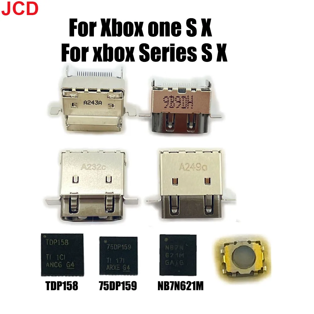 JCD For Xbox One S One X Gaming Console HDMI-Compatible Interface For Xbox Series S X Interface Tail Plug Chip Game Accessories
JCD For Xbox One S One X Gaming Console HDMI-Compatible Interface For Xbox Series S X Interface Tail Plug Chip Game Accessories