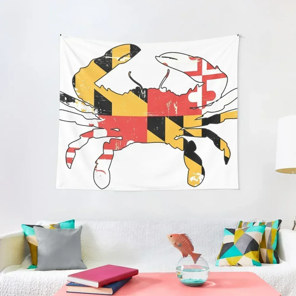 Maryland Flag Crab - Distressed Tapestry Decoration Home Bedroom Decoration Home Decoration Wall Decorations Tapestry 
Maryland Flag Crab - Distressed Tapestry Decoration Home Bedroom Decoration Home Decoration Wall Decorations Tapestry