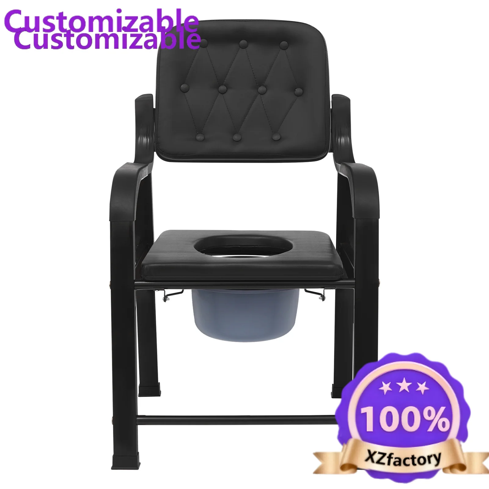Factory Direct 2026 Top RatedShower Seat Commode Chair for Elderly Adults Bathroom Toilet Chair with O and Flat Cushion Non-Fold
Factory Direct 2026 Top RatedShower Seat Commode Chair for Elderly Adults Bathroom Toilet Chair with O and Flat Cushion Non-Fold