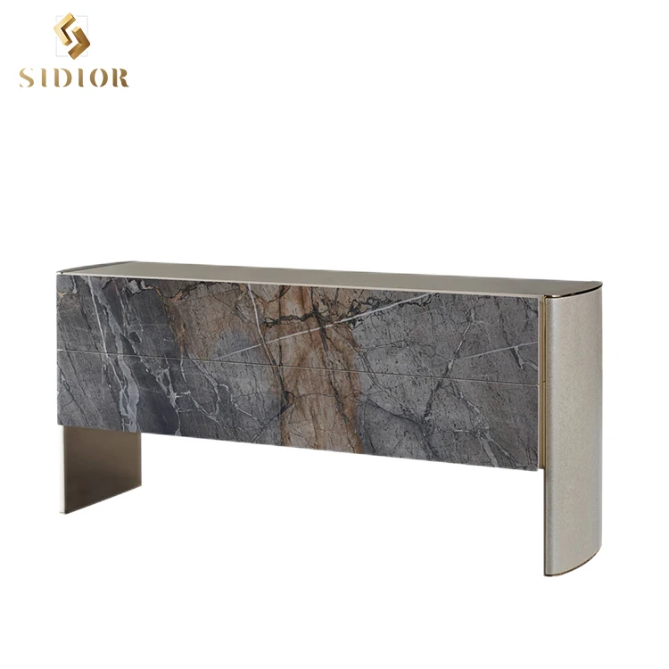 High Quality Villa Living RoomStainless Steel Modern Plywood Console Table
High Quality Villa Living RoomStainless Steel Modern Plywood Console Table