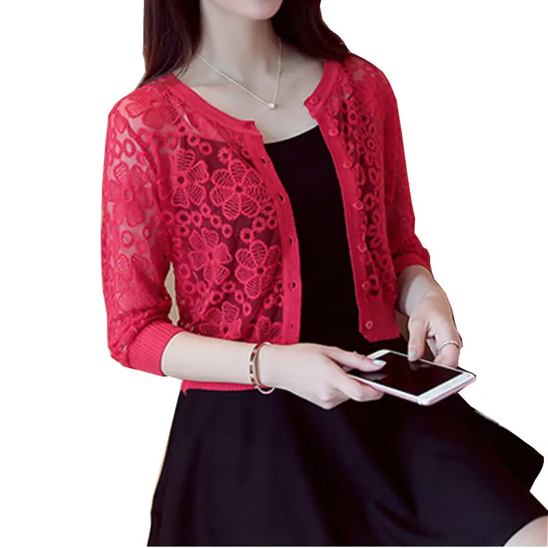 Sheer Thin Knitted Cropped Cardigan Women Summer Casual 2024 New Casual Single Breasted Long Sleeve Short Outerwear L106
Sheer Thin Knitted Cropped Cardigan Women Summer Casual 2024 New Casual Single Breasted Long Sleeve Short Outerwear L106