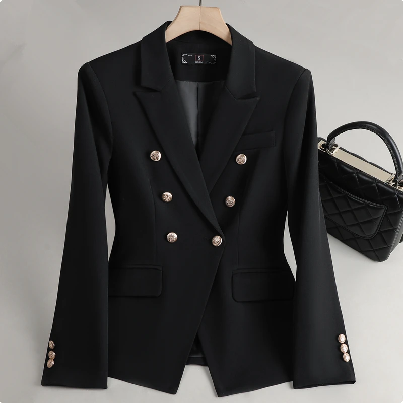 NAVIU Fashion Women Casual Blazer Ladies Black White Office Long Sleeve Double Breasted Female Jacket For Spring Autumn New Coat
NAVIU Fashion Women Casual Blazer Ladies Black White Office Long Sleeve Double Breasted Female Jacket For Spring Autumn New Coat