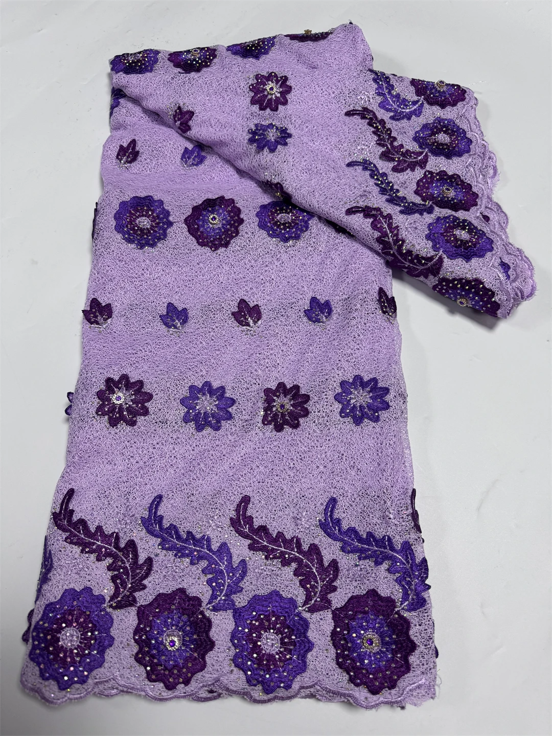 3D Embroidery Cotton Lace Fabric Soft Breathable High Quality 2026 African Lace Fabric 5 Yard for DIY Sewing Home Textile
3D Embroidery Cotton Lace Fabric Soft Breathable High Quality 2026 African Lace Fabric 5 Yard for DIY Sewing Home Textile
