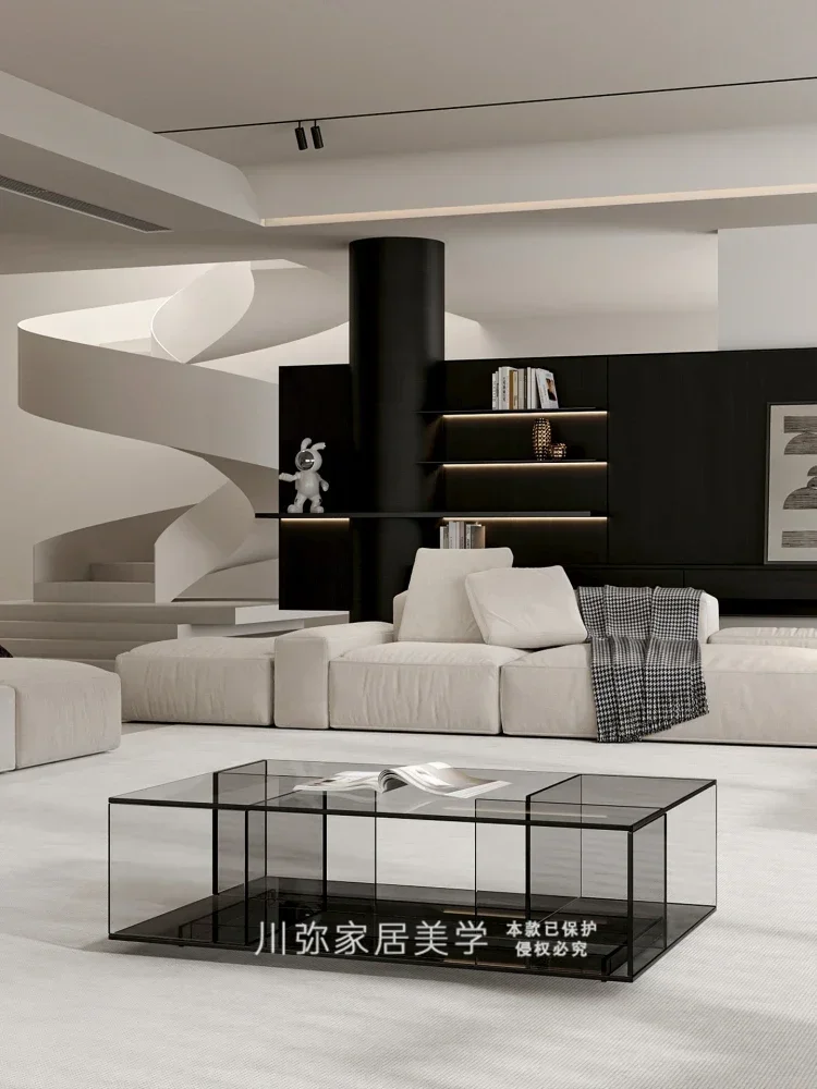 TAO Tao Italian Minimalist Coffee Table Light Luxury Living Room Acrylic Glass Home Modern High-end Rectangular Tea Table
TAO Tao Italian Minimalist Coffee Table Light Luxury Living Room Acrylic Glass Home Modern High-end Rectangular Tea Table