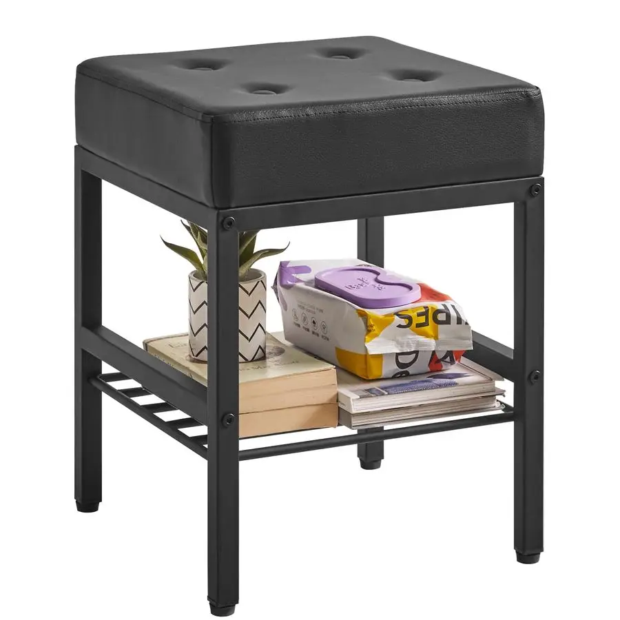 Square Makeup Stool with Adjustable Feet and Storage Space, Footrest Chair, PU Vanity Seat, MultiUse as Small Side Table or Otto
Square Makeup Stool with Adjustable Feet and Storage Space, Footrest Chair, PU Vanity Seat, MultiUse as Small Side Table or Otto