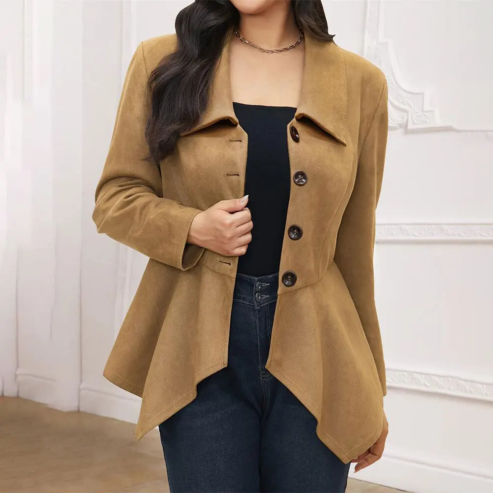 Women Vintage Blends Fit Blazer Coat Fashion Loose Single Breasted Long Sleeve Asymmetrical Female Jackets Chic Lady Commuter
Women Vintage Blends Fit Blazer Coat Fashion Loose Single Breasted Long Sleeve Asymmetrical Female Jackets Chic Lady Commuter