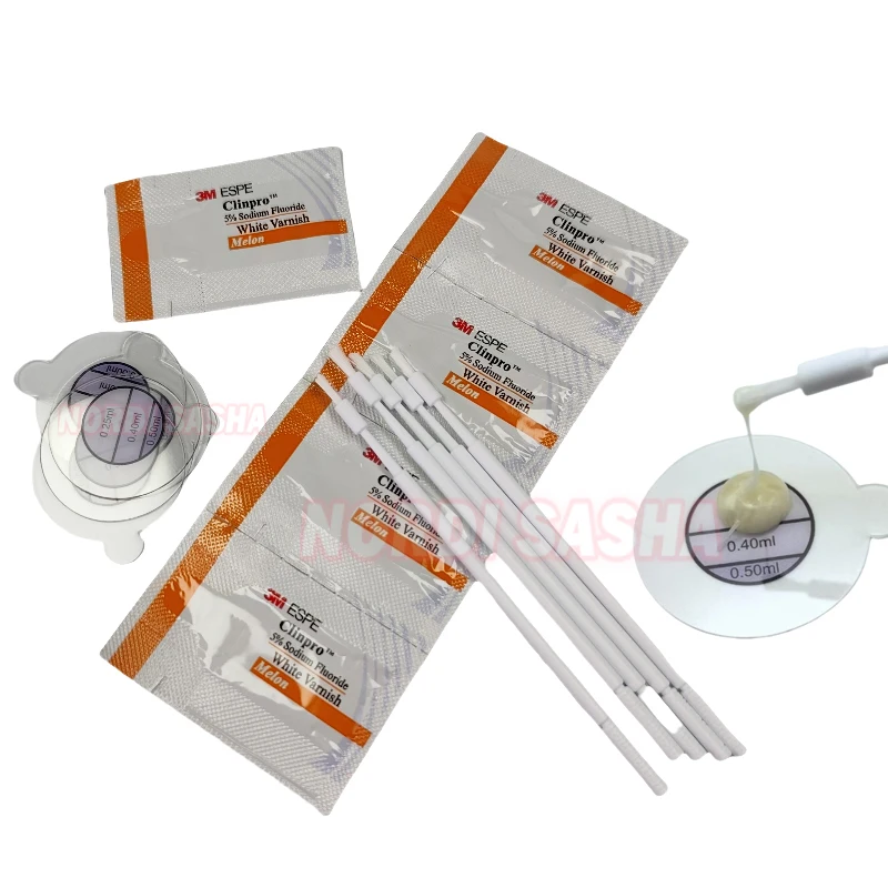 3/5 Bags Dental 3M ESPE Clinpro White Varnish 5% Fluorine Protectant Lacquer Anti Caries Desensitizer for kids or Adult
3/5 Bags Dental 3M ESPE Clinpro White Varnish 5% Fluorine Protectant Lacquer Anti Caries Desensitizer for kids or Adult