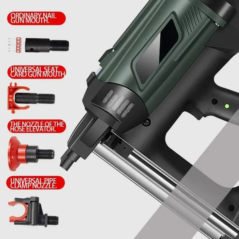 1pc Gas Nail Gun Cement Nailing Steel Pneumatic Nail Gun Install Door And Window Wire Slot Nailing Gun 7.4V 2000mah
1pc Gas Nail Gun Cement Nailing Steel Pneumatic Nail Gun Install Door And Window Wire Slot Nailing Gun 7.4V 2000mah